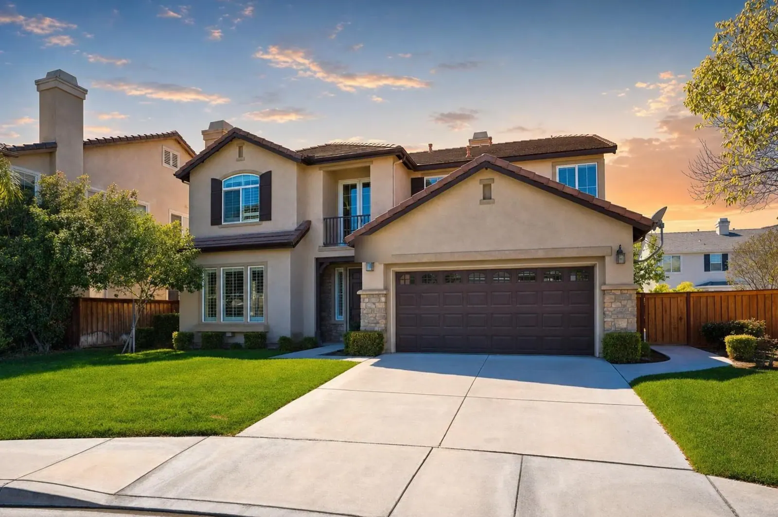 The same home in the Coastal style with a virtual sky